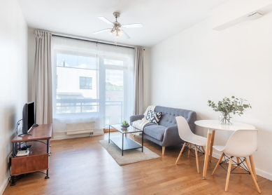 Family enjoying a clean and organized home